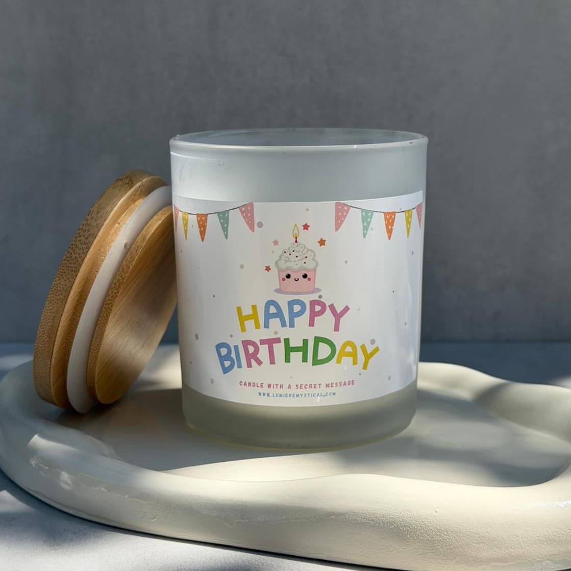 Svijeća Happy Birthday - 300ml