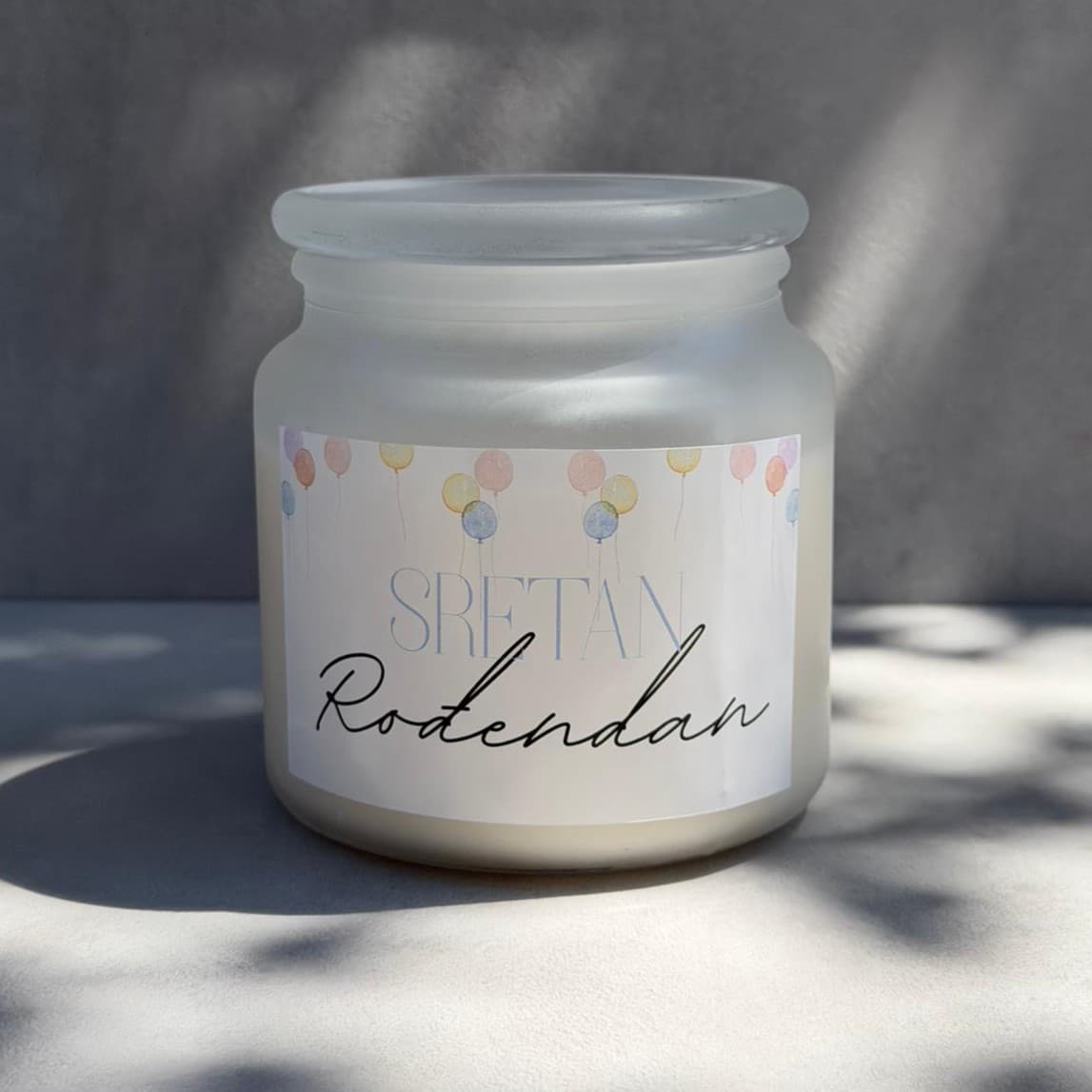 Svijeća Sretan Rođendan - 450ml