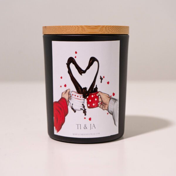 You & Me Personalized Candle - Black Jar 200ml - Image 2