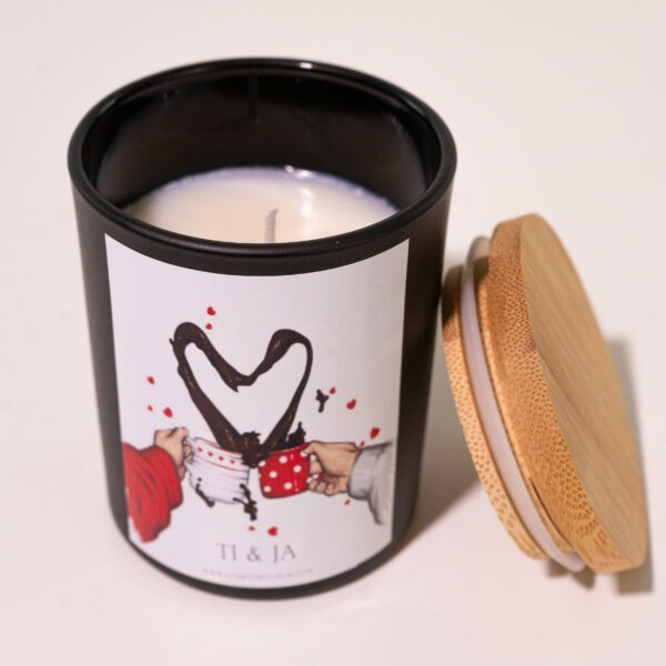 You & Me Personalized Candle - Black Jar 200ml - Image 3