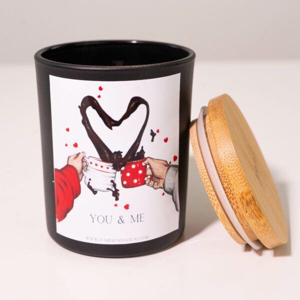 You & Me Personalized Candle - Black Jar 200ml