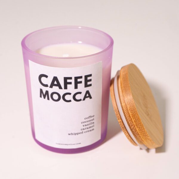 Modern Concrete Personalized Candle - Purple Jar 200ml - Image 4