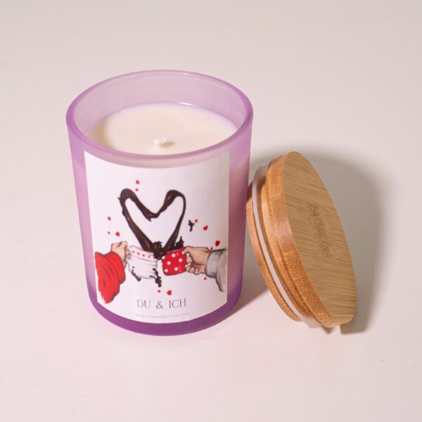 You & Me Personalized Candle - Purple Jar 200ml - Image 3