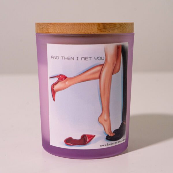 And Then I Met You Personalized Candle - Purple Jar 200ml