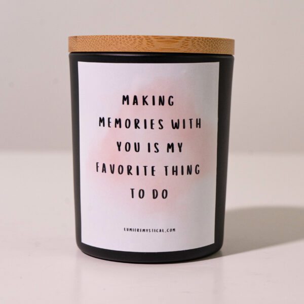 Making Memories With You Personalized Candle - Black Jar 200ml