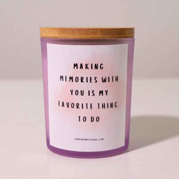 Making Memories With You Personalized Candle - Purple Jar 200ml