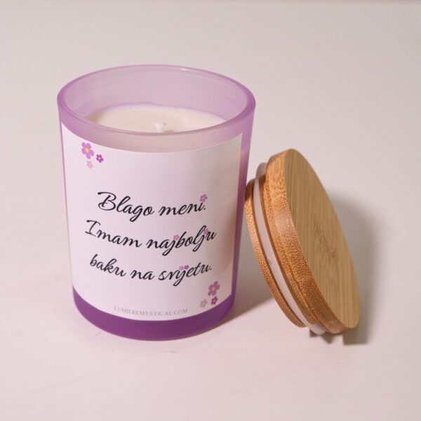 Za Baku Personalized Candle - Purple Jar 200ml - Image 3