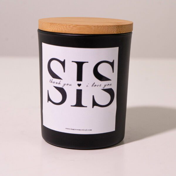 For Sis Personalized Candle - Black Jar 200ml