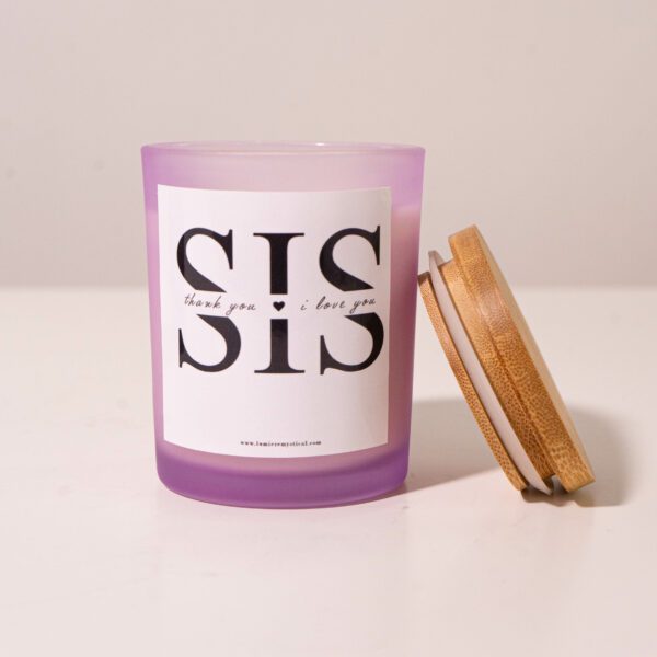 For Sis Personalized Candle - Purple Jar 200ml - Image 2