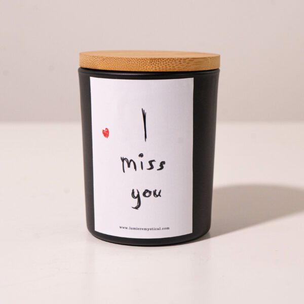 I Miss You Personalized Candle - Black Jar 200ml