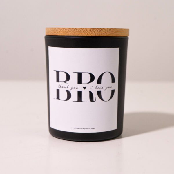 For Bro Personalized Candle - Black Jar 200ml