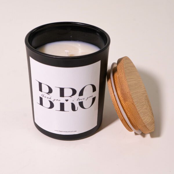 For Bro Personalized Candle - Black Jar 200ml - Image 3