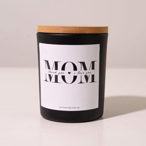 For Mom Personalized Candle - Black Jar 200ml