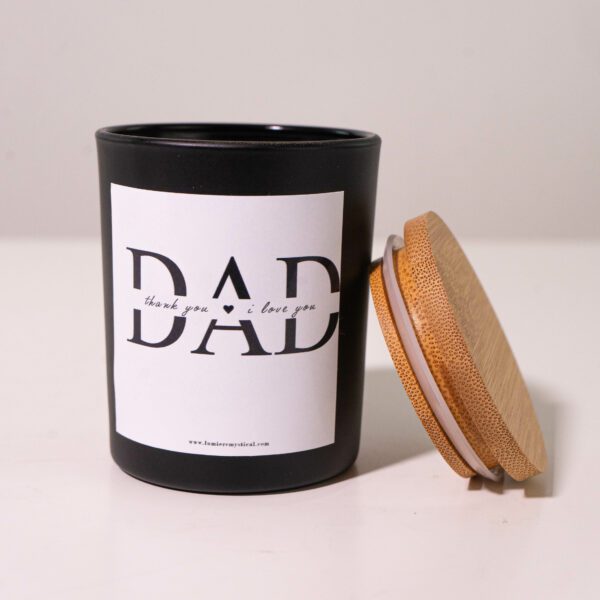 For Dad Personalized Candle - Black Jar 200ml - Image 2