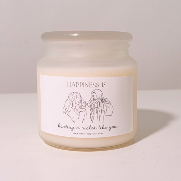 Happiness Is Having A Sister Like You Personalized Candle - 450ml