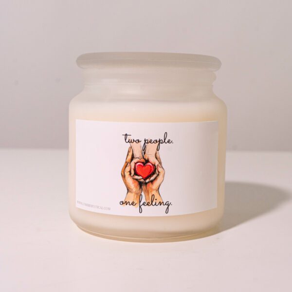 Two People One Feeling Personalized Candle - 450ml