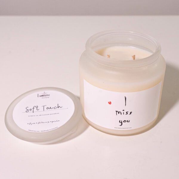 I Miss You Personalized Candle - 450ml - Image 3