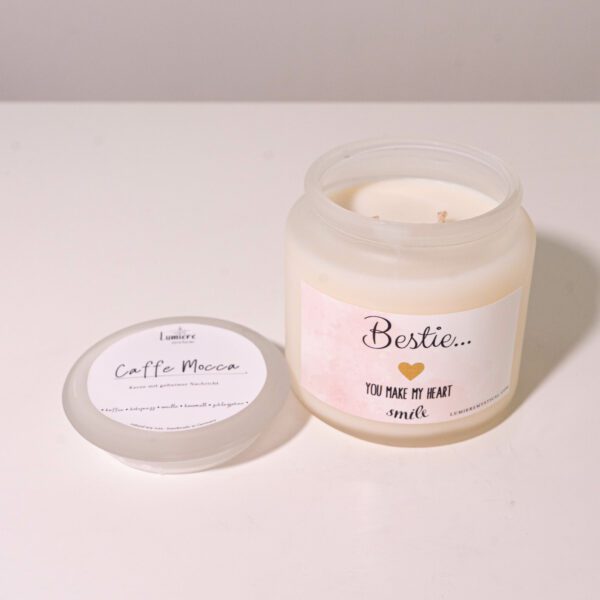 Bestie You Make My Heart Smile Personalized Candle - 450ml - Image 2