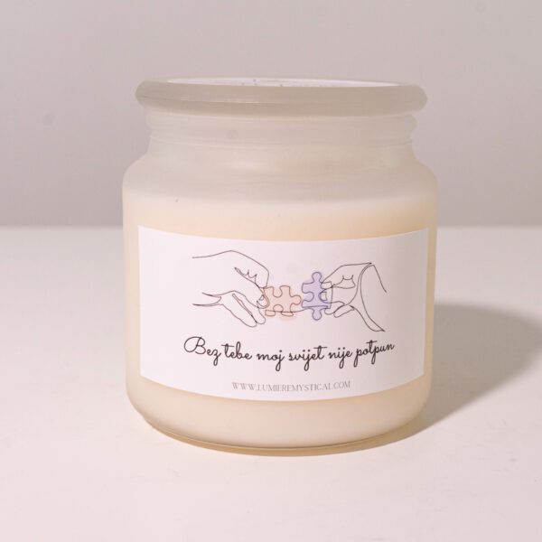 My World Is Not Complete Without You Personalized Candle - 450ml