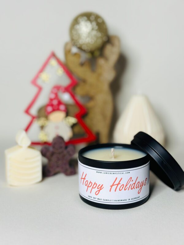 Christmas Design Candle - Modern White - 120ml - Image 2